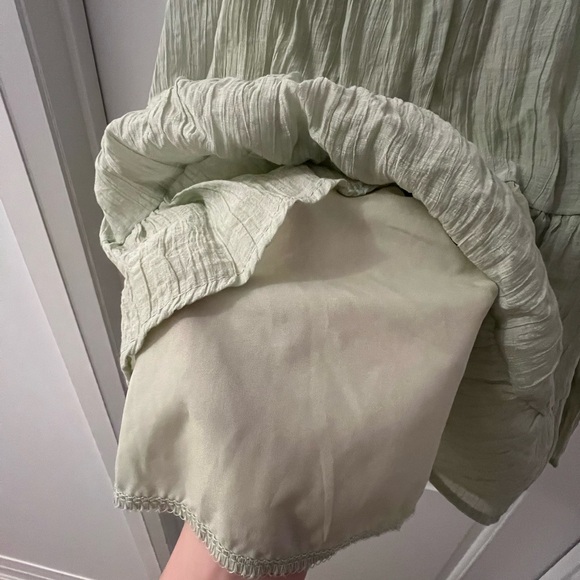 Topearth sage green flowy dress - Picture 4 of 6